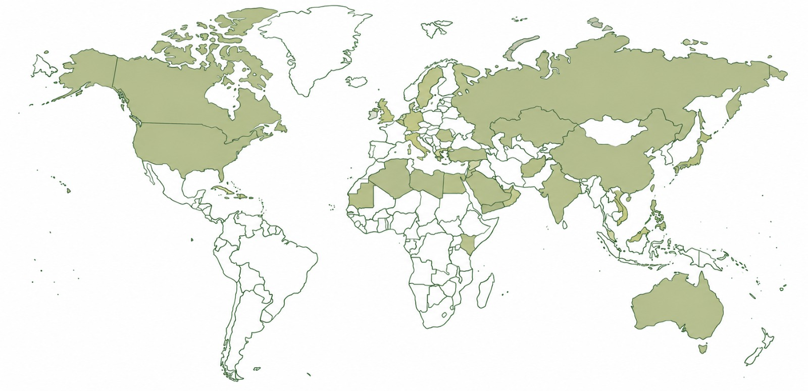 Global reach map